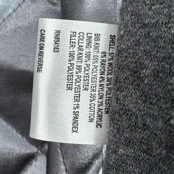 Calvin Klein women's size m Double Layer Wool Blend Grey Jacket - Picture 4 of 11